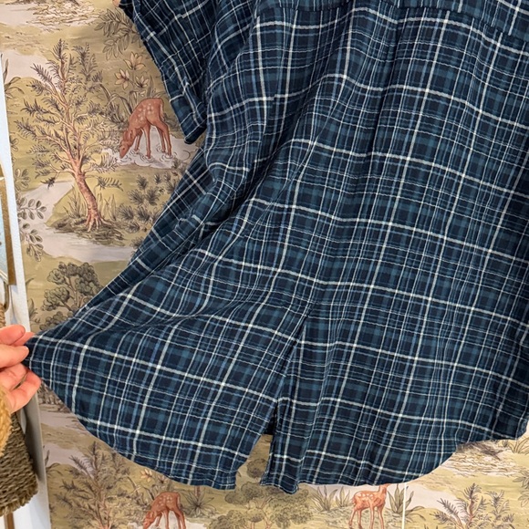 Madewell Navy Checkered Shirt - Picture 6 of 8